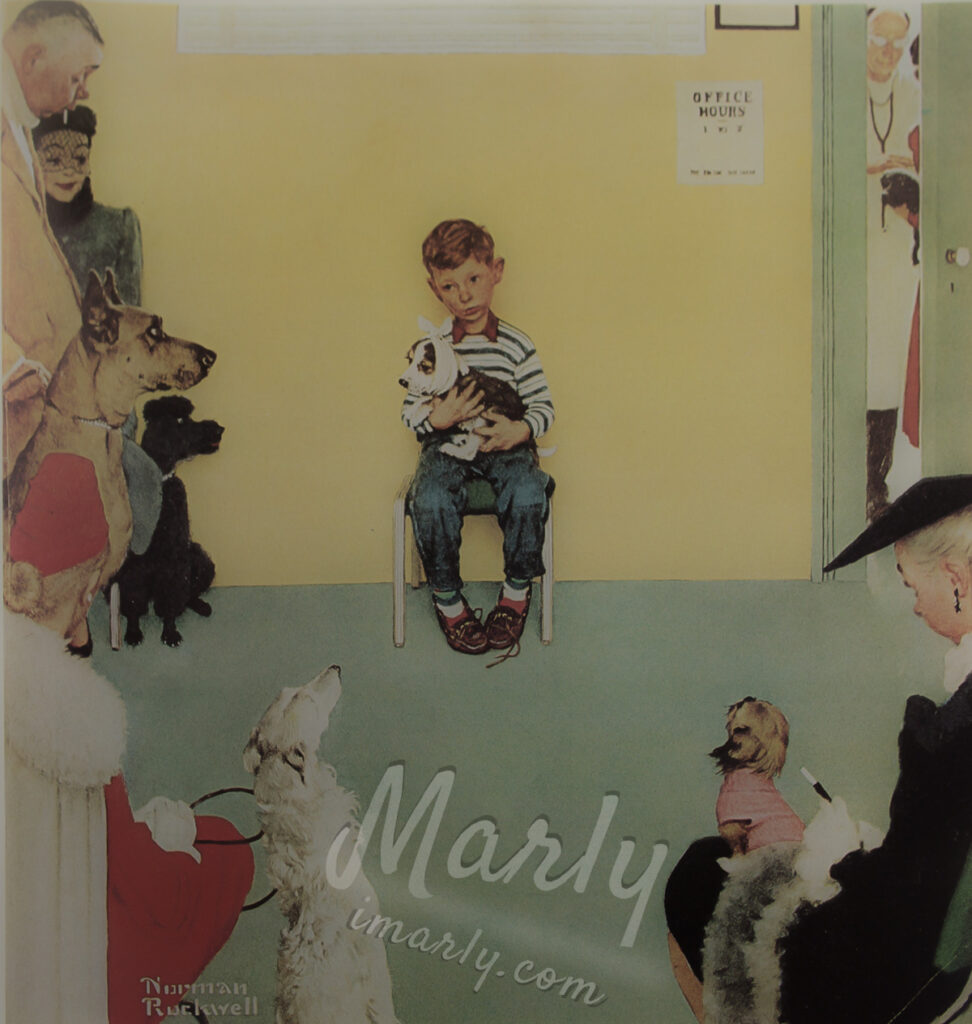 1952 Waiting For The Vet Post Cover March 29